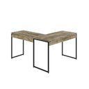 Ver imagem 6 de Escrivaninha Mesa Escritório L Estilo Dynamica 140cm Industrial Yescasa Carvalho e Preto Marrom