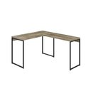 Ver imagem 2 de Escrivaninha Mesa Escritório L Estilo Dynamica 140cm Industrial Yescasa Carvalho e Preto Marrom