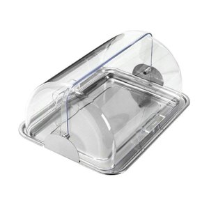 Porta Pão Inox Cúpula Acrílico Basculante Vision Multi