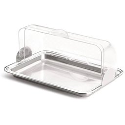 Porta Pão Inox Cúpula Acrílico Basculante Vision Multi - 2