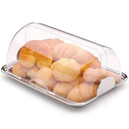 Porta Pão Inox Cúpula Acrílico Basculante Vision Multi - 7