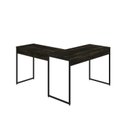 Ver imagem 6 de Escrivaninha Mesa Escritório L Estilo Dynamica 140cm Industrial Yescasa Carvalho Dark e Preto Marrom