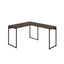 Ver imagem 2 de Escrivaninha Mesa Escritório L Estilo Dynamica 140cm Industrial Yescasa Nogal e Preto Marrom