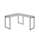 Ver imagem 2 de Escrivaninha Mesa Escritório L Estilo Dynamica 140cm Industrial Yescasa Snow e Preto Branco