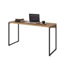 Ver imagem 4 de Escrivaninha Mesa Escritório Estilo Dynamica 135cm Industrial Yescasa Lamina Mel e Preto Marrom