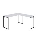 Ver imagem 2 de Escrivaninha Mesa Escritório L Estilo Dynamica 140cm Industrial Yescasa Branco Chess e Preto