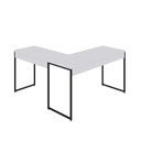 Ver imagem 6 de Escrivaninha Mesa Escritório L Estilo Industrial 135x140cm Dynamica Yescasa