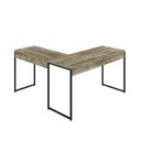 Ver imagem 6 de Escrivaninha Mesa Escritório L Estilo Dynamica 140cm Industrial Yescasa Carvalho e Preto Marrom