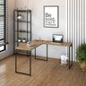 Escrivaninha Mesa Escritório L Estilo Industrial 135x140cm Dynamica Yescasa - 8