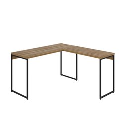 Escrivaninha Mesa Escritório L Estilo Industrial 135x140cm Dynamica Yescasa - 2