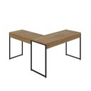 Ver imagem 6 de Escrivaninha Mesa Escritório L Estilo Industrial 135x140cm Dynamica Yescasa