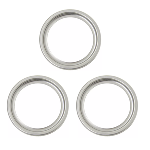 Kit C/3 Porta Grelha Ralo Redondo 15x15 Suporte Cromado Inox