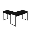 Ver imagem 6 de Escrivaninha Mesa Escritório L Estilo Dynamica 140cm Industrial Yescasa Preto Ônix E Preto