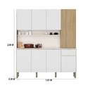 Ver imagem 2 de Armario de Cozinha Compacta 8 Portas 1 Gaveta York - Freijó/artico/riscatto Freijó