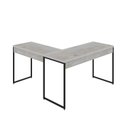 Ver imagem 6 de Escrivaninha Mesa Escritório L Estilo Dynamica 140cm Industrial Yescasa Snow E Preto