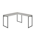 Ver imagem 2 de Escrivaninha Mesa Escritório L Estilo Dynamica 140cm Industrial Yescasa Snow e Preto Branco