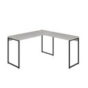 Ver imagem 2 de Escrivaninha Mesa Escritório L Estilo Dynamica 140cm Industrial Yescasa Snow E Preto