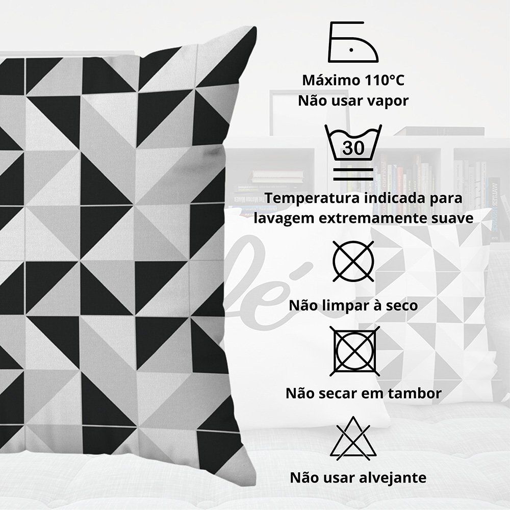 Kit Capas Almofadas Decorativas Minimalista 4 45x45 ID Decor - 6