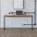 Ver imagem 1 de Escrivaninha Mesa Escritório Estilo Dynamica 150cm Industrial Yescasa Lamina Mel e Preto Marrom