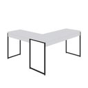 Ver imagem 6 de Escrivaninha Mesa Escritório L Estilo Dynamica 140cm Industrial Yescasa Branco Chess E Preto