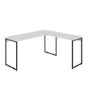 Ver imagem 2 de Escrivaninha Mesa Escritório L Estilo Dynamica 140cm Industrial Yescasa Branco Chess E Preto