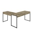 Ver imagem 6 de Escrivaninha Mesa Escritório L Estilo Dynamica 140cm Industrial Yescasa Carvalho E Preto