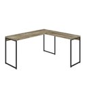 Ver imagem 2 de Escrivaninha Mesa Escritório L Estilo Dynamica 140cm Industrial Yescasa Carvalho E Preto