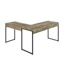 Ver imagem 6 de Escrivaninha Mesa Escritório L Estilo Dynamica 140cm Industrial Yescasa Carvalho e Preto Marrom