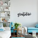 Ver imagem 4 de Adesivo de Parede Lettering Gratidão Agradecer Decoração Fácil Sala Quarto