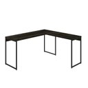 Ver imagem 2 de Escrivaninha Mesa Escritório L Estilo Dynamica 140cm Industrial Yescasa Carvalho Dark e Preto Marrom