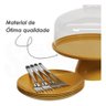 KIT BOLEIRA C/PRATOS E GARFOS P/TORTA 9PÇS 99327 COZA - 4