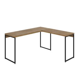 Escrivaninha Mesa Escritório L Estilo Industrial 150x140cm Dynamica Yescasa - 2