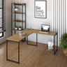 Escrivaninha Mesa Escritório L Estilo Industrial 150x140cm Dynamica Yescasa - 8