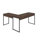 Ver imagem 6 de Escrivaninha Mesa Escritório L Estilo Dynamica 140cm Industrial Yescasa Nogal E Preto