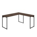 Ver imagem 2 de Escrivaninha Mesa Escritório L Estilo Dynamica 140cm Industrial Yescasa Nogal e Preto Marrom
