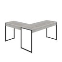Ver imagem 6 de Escrivaninha Mesa Escritório L Estilo Dynamica 140cm Industrial Yescasa Snow e Preto Branco