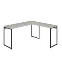 Ver imagem 2 de Escrivaninha Mesa Escritório L Estilo Dynamica 140cm Industrial Yescasa Snow e Preto Branco