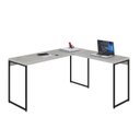 Ver imagem 4 de Escrivaninha Mesa Escritório L Estilo Dynamica 140cm Industrial Yescasa Snow e Preto Branco