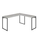 Ver imagem 2 de Escrivaninha Mesa Escritório L Estilo Dynamica 140cm Industrial Yescasa Snow E Preto