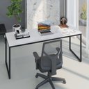 Ver imagem 7 de Escrivaninha Mesa Escritório Diretor Estilo Dynamica 60cm Industrial Yescasa Branco Chess e Preto