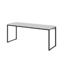 Ver imagem 2 de Escrivaninha Mesa Escritório Diretor Estilo Dynamica 60cm Industrial Yescasa Branco Chess e Preto
