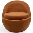 Ver imagem 2 de Kit 02 Poltronas Decorativa Giratória Sala de Estar Yumi C06 Veludo Terracota C-262 - Lyam