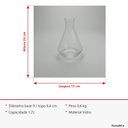 Ver imagem 7 de Decanter Licoreira de Vidro 1,7L Transparente 24x15x15cm Whisky Vinho Bar