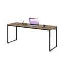 Ver imagem 4 de Escrivaninha Mesa Escritório Diretor Estilo Dynamica 60cm Industrial Yescasa Carvalho e Preto Marrom