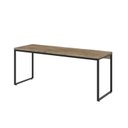 Ver imagem 2 de Escrivaninha Mesa Escritório Diretor Estilo Dynamica 60cm Industrial Yescasa Carvalho e Preto Marrom