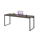 Ver imagem 4 de Escrivaninha Mesa Escritório Diretor Estilo Dynamica 60cm Industrial Yescasa Carvalho Dark e Preto Marrom