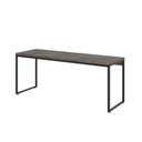 Ver imagem 2 de Escrivaninha Mesa Escritório Diretor Estilo Dynamica 60cm Industrial Yescasa Carvalho Dark e Preto Marrom