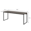 Ver imagem 3 de Escrivaninha Mesa Escritório Diretor Estilo Industrial 180cm Dynamica Yescasa