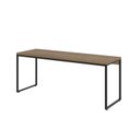 Ver imagem 2 de Escrivaninha Mesa Escritório Diretor Estilo Dynamica 60cm Industrial Yescasa Lamina Mel e Preto Marrom