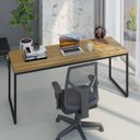 Ver imagem 7 de Escrivaninha Mesa Escritório Diretor Estilo Industrial 180cm Dynamica Yescasa